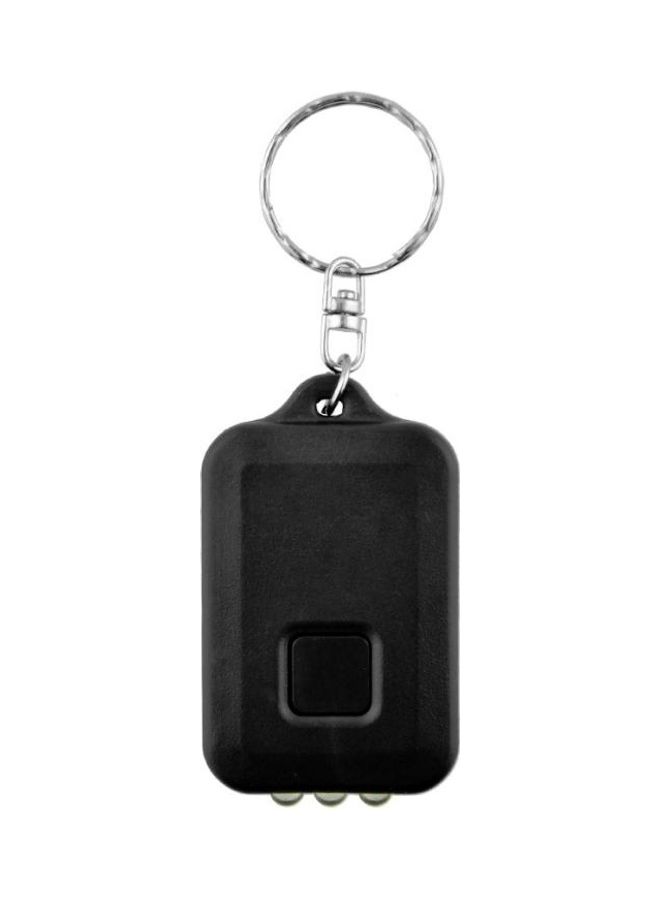 4-Piece Amorphous Silicone Solar LED Portable Keychain Mini Flashlight, Random Colour Delivery Multicolour
