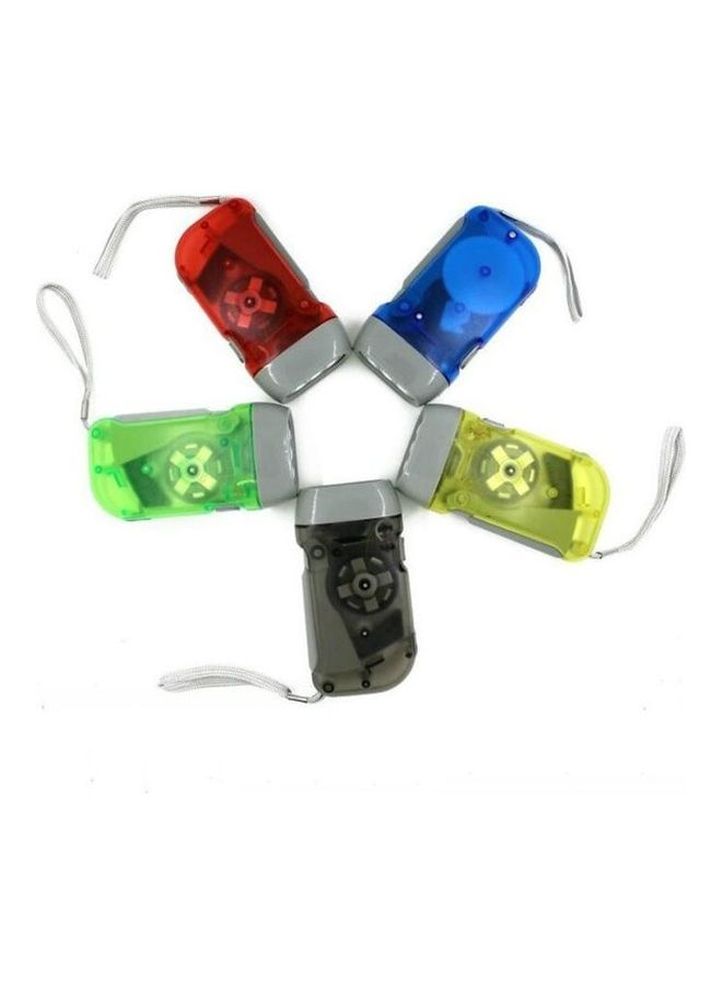 2-Piece LED Hand-Held Protection Hand-Pressed Flashlight