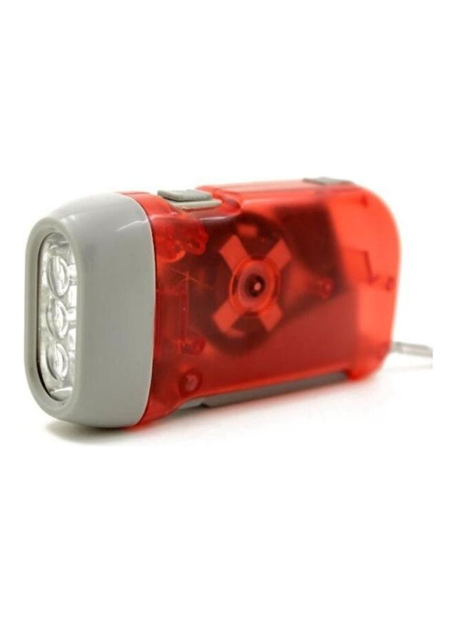 2-Piece LED Hand-Held Protection Hand-Pressed Flashlight