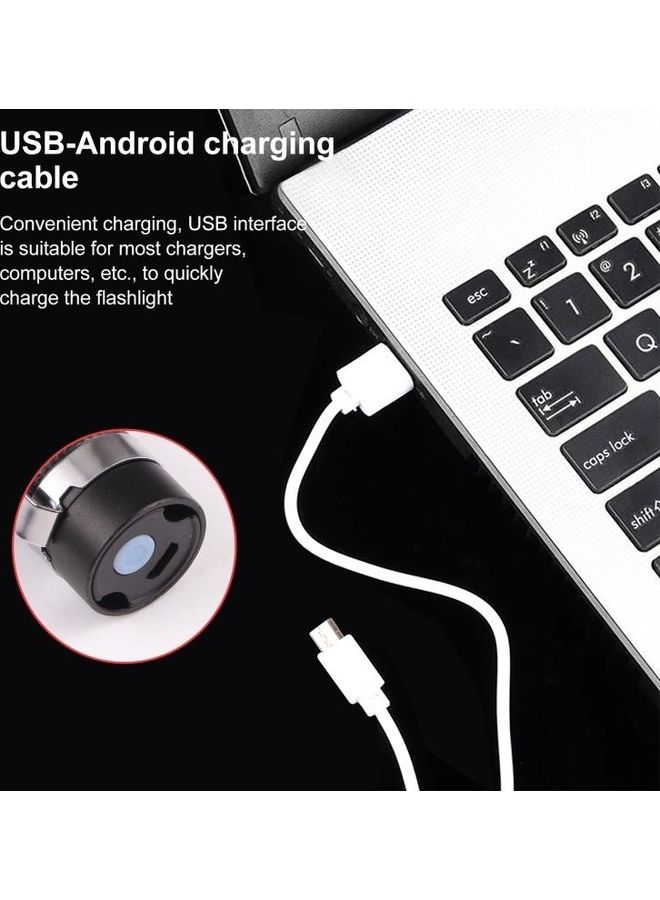 3 Modes USB Rechargeable Flashlight