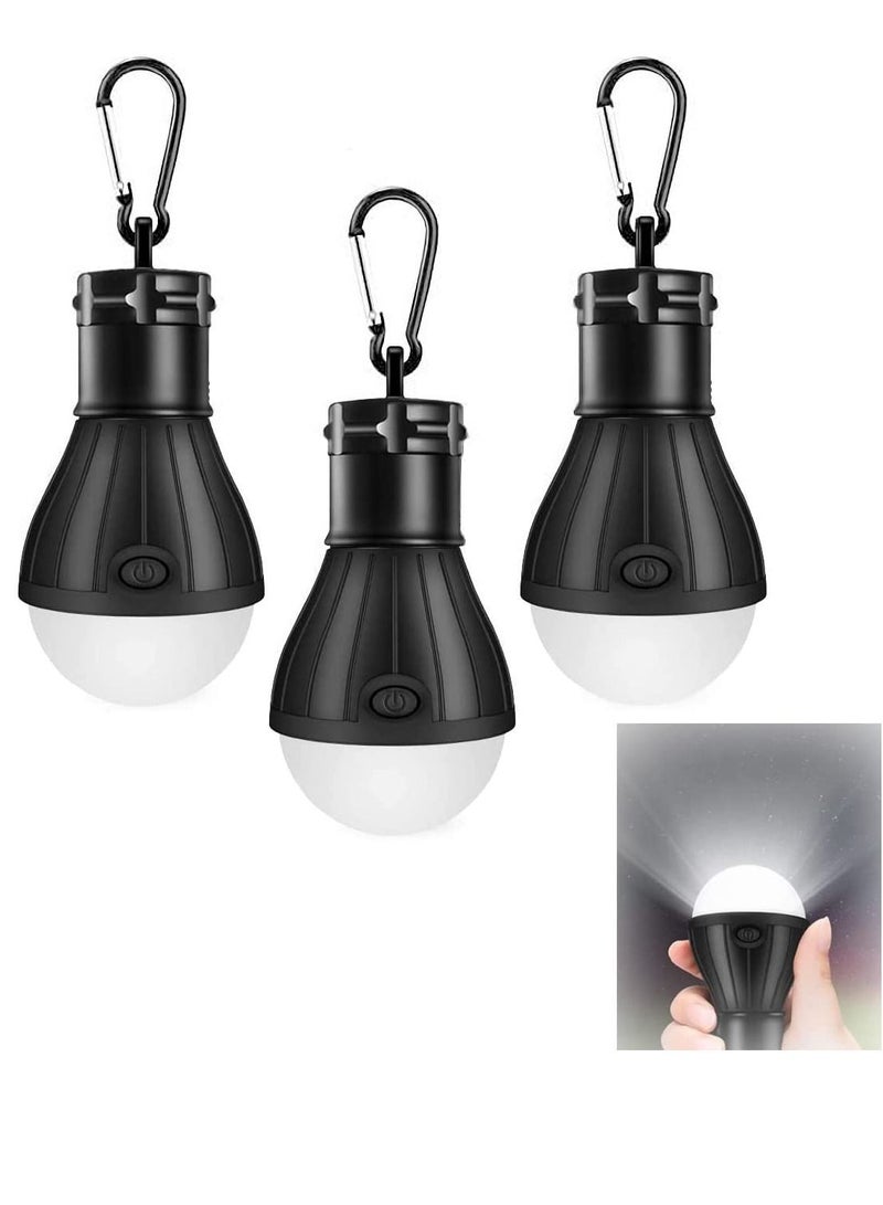 Camping Tent light Light LED Light Waterproof Lantern Portable Bulb Emergency for Hiking Fishing Garage Powered (3 Pack)