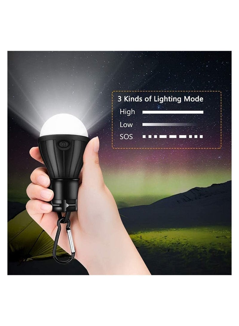 Camping Tent light Light LED Light Waterproof Lantern Portable Bulb Emergency for Hiking Fishing Garage Powered (3 Pack)
