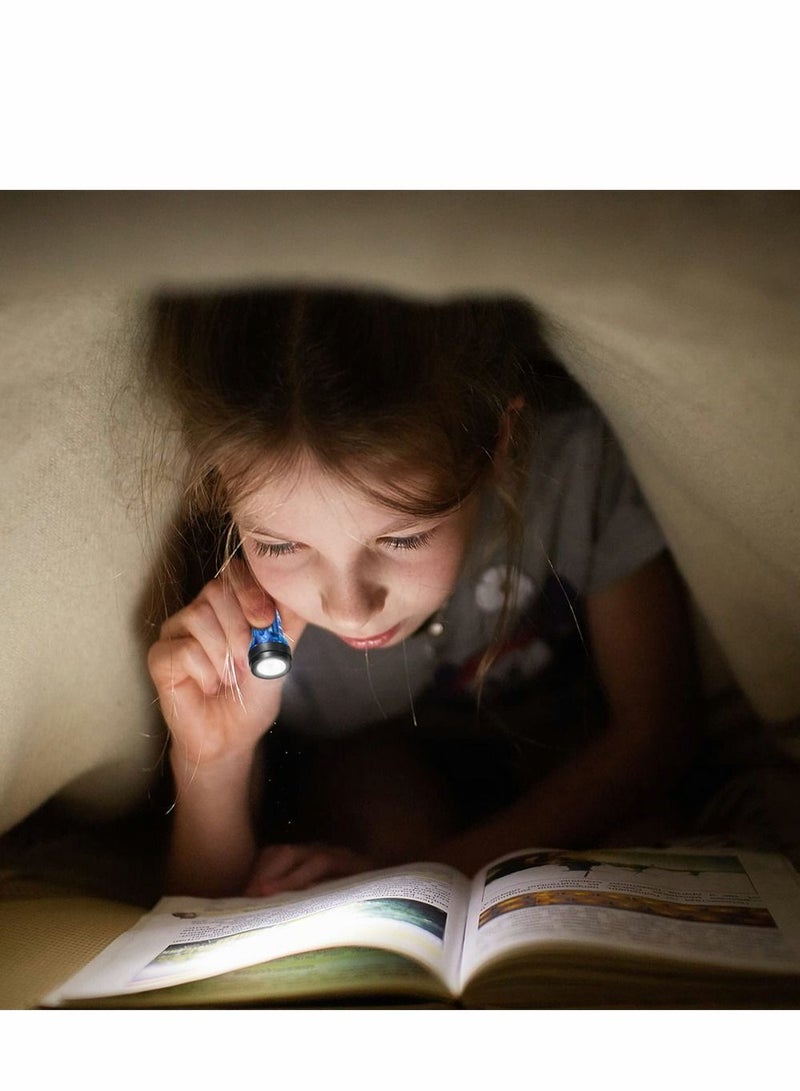 Mini Flashlight Keychains Pack of 12 LED Key Chains for Kids in Assorted Colors 1.5 Inch Portable Handheld Flashlights Camping Party Favors