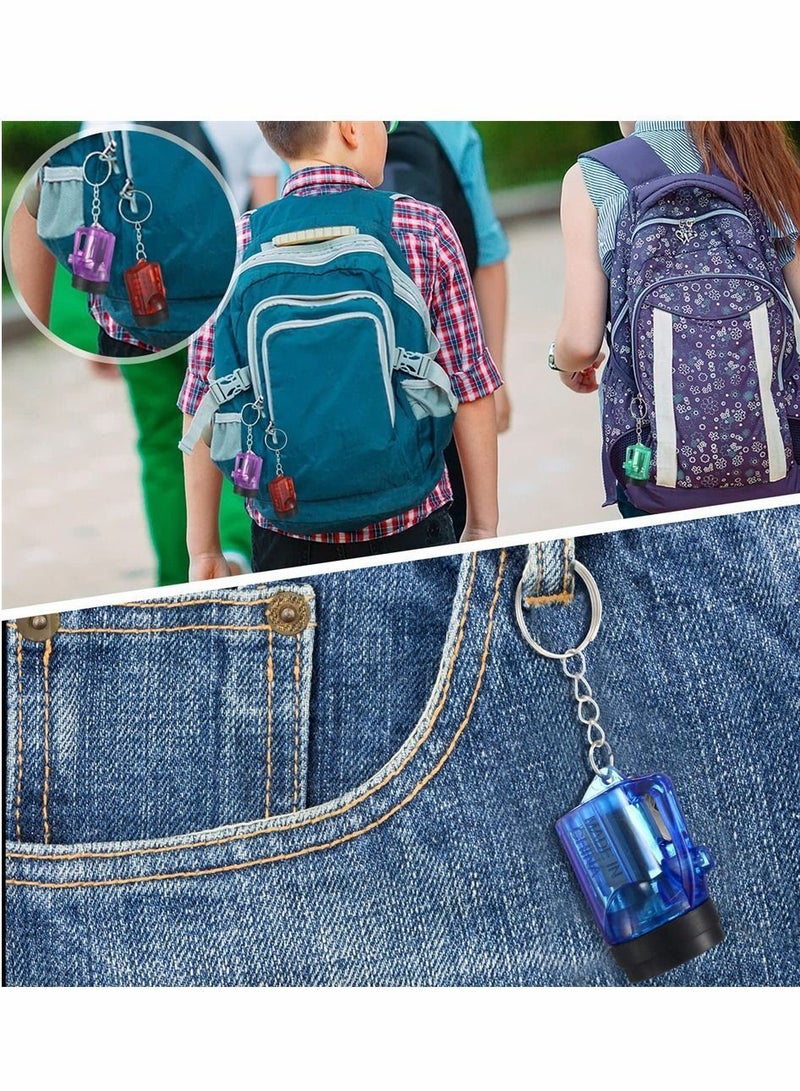 Mini Flashlight Keychains Pack of 12 LED Key Chains for Kids in Assorted Colors 1.5 Inch Portable Handheld Flashlights Camping Party Favors