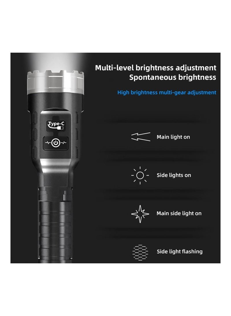 The Portable Torch Camping Accessories and Gear LED Flashlight Lights for Runners Rechargeable