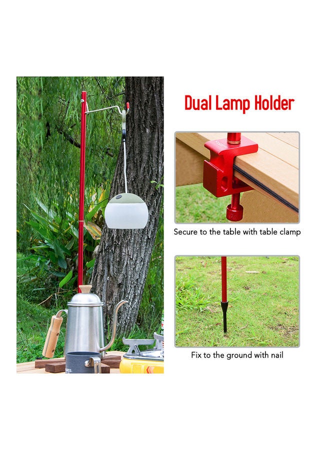 Detachable Lantern Lamp Tripod Stand for Camping 35.5 x 2 x 10.5cm