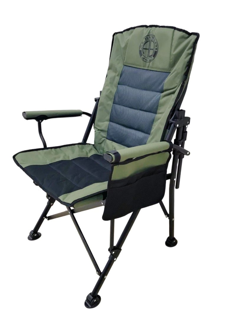 Outdoor Camping Folding Chair Heavy Duty Chair With Cup Holder Portable Beach Fishing Chair