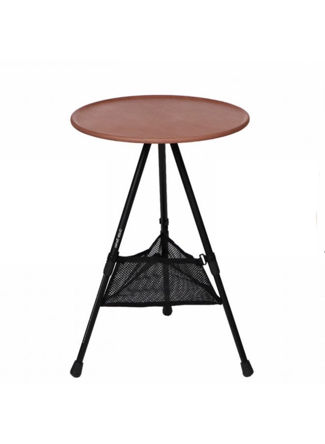Telescopic Folding Round Table, Outdoor Three-legged Dining Table, Portable Aluminum Alloy Coffee Table, Hike Picnic Liftable Table
