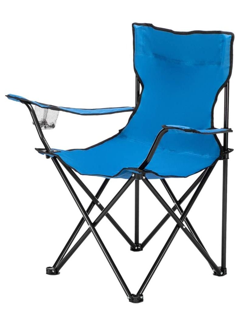 Folding Beach Chair Foldable Camping Chair with Carry Bag for Adult, Lightweight Folding High Back Camping Chair for Outdoor Camp Beach Travel Picnic Hiking