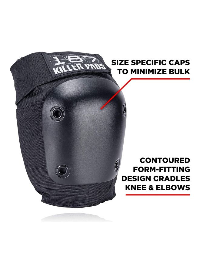 Combo Pack With Elbow Pads & Knee Pads Black XS