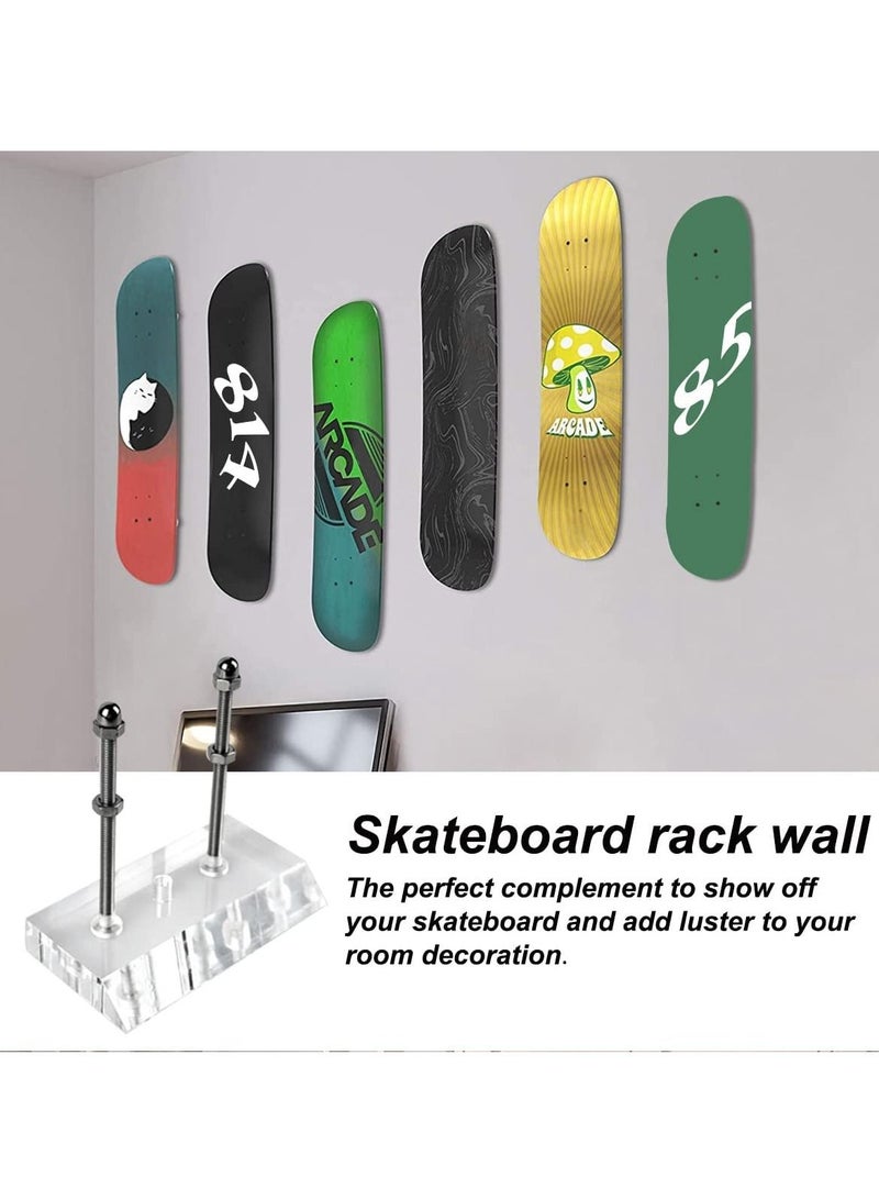 SYOSI Wall Mount Skateboard Hanger, Sturdy and Durable Hanger Metal Skateboard Hanger for Skateboards Display and Storage
