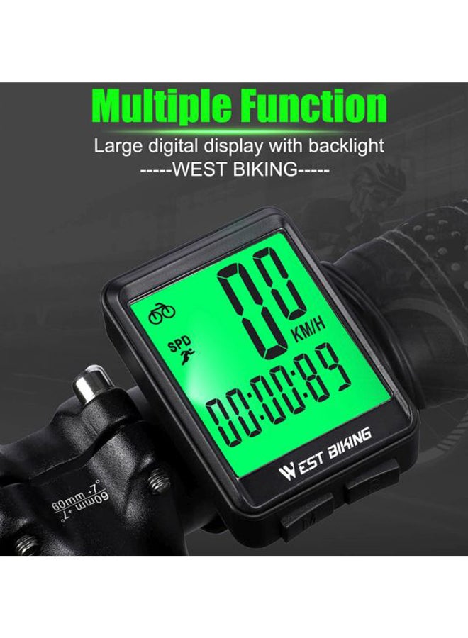 LED Bicycle Odometer 15.6x8x4.5cm