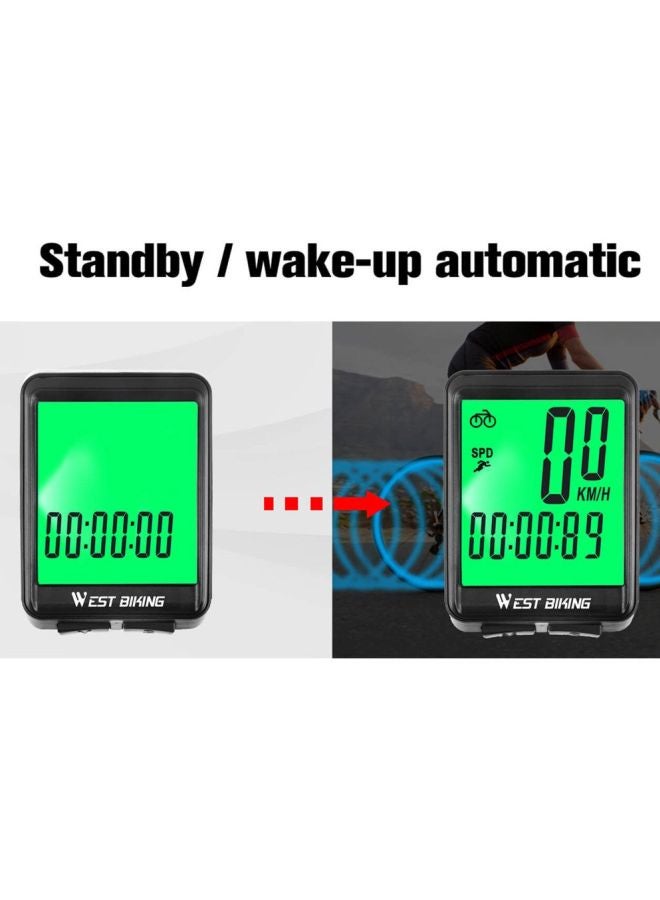 Wireless LED Cycling Odometer Set 6x4x1.5cm