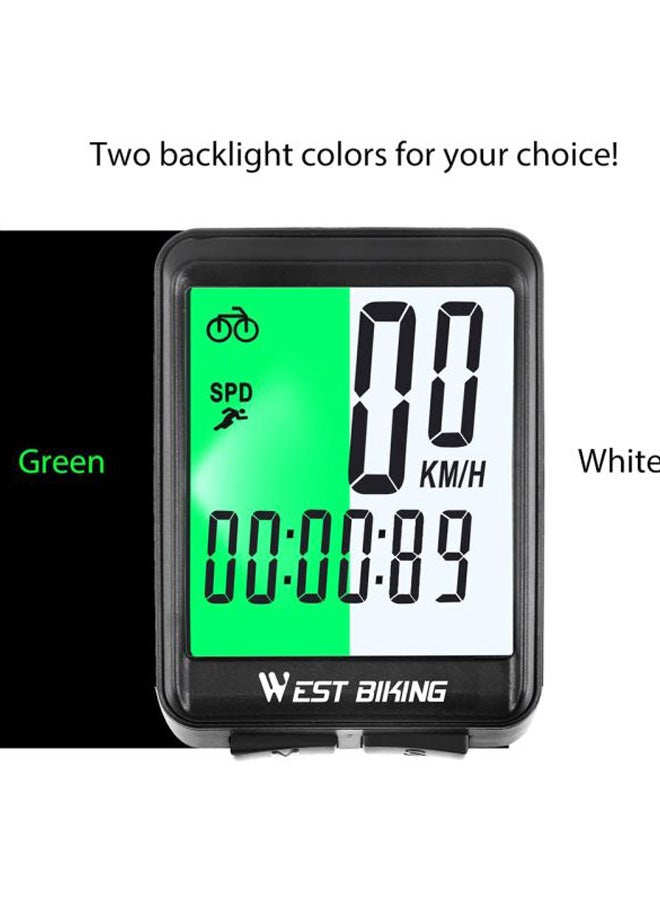 Cycling LED Odometer Stopwatch 15.6x8x4.5cm