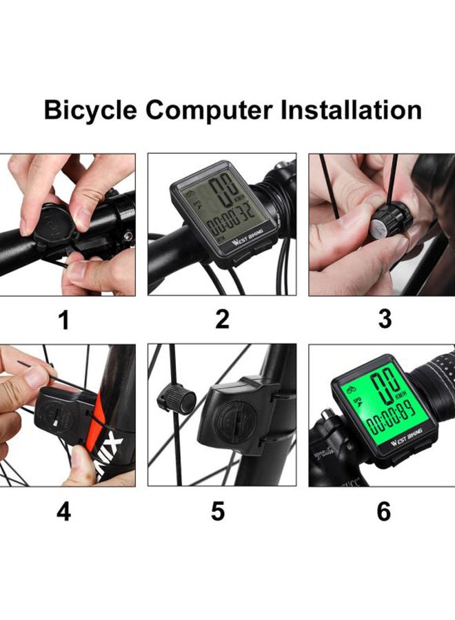 LED Bicycle Odometer 15.6x8x4.5cm