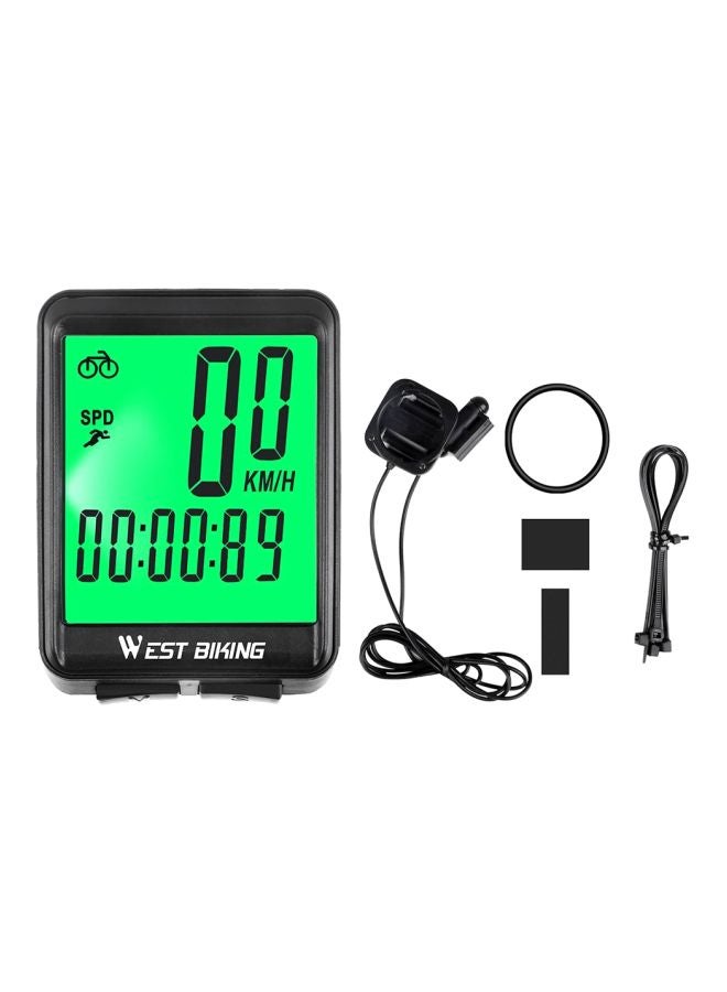 Wired LED Cycling Odometer Set 6x4x1.5cm