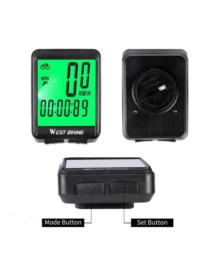 Wired LED Cycling Odometer Set 6x4x1.5cm