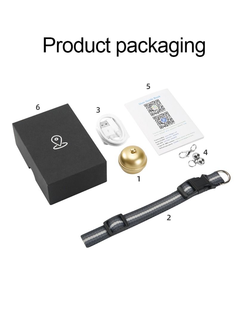 Pet Smart GPS Bell Collar Tracker Anti-Lost Waterproof Portable IP 67 GSM GPRS Real Time Tracking Device For Dog Cat