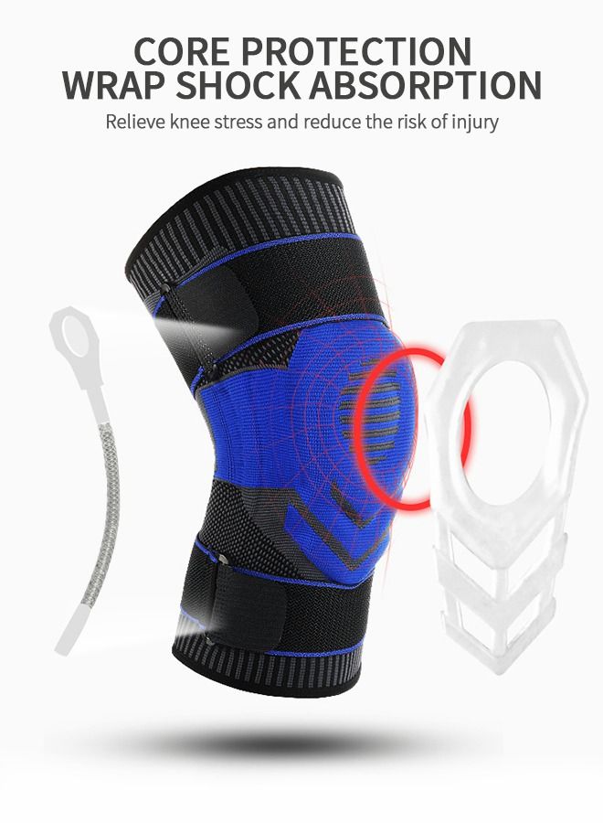 Knee Pain Knee Pads, Compression Knee Pads, Professional Knee Pads with Patella Gel Pads and Side Stabilizers, Sports Pads For Running, Exercise, Arthritis, Joint Recovery(XL)