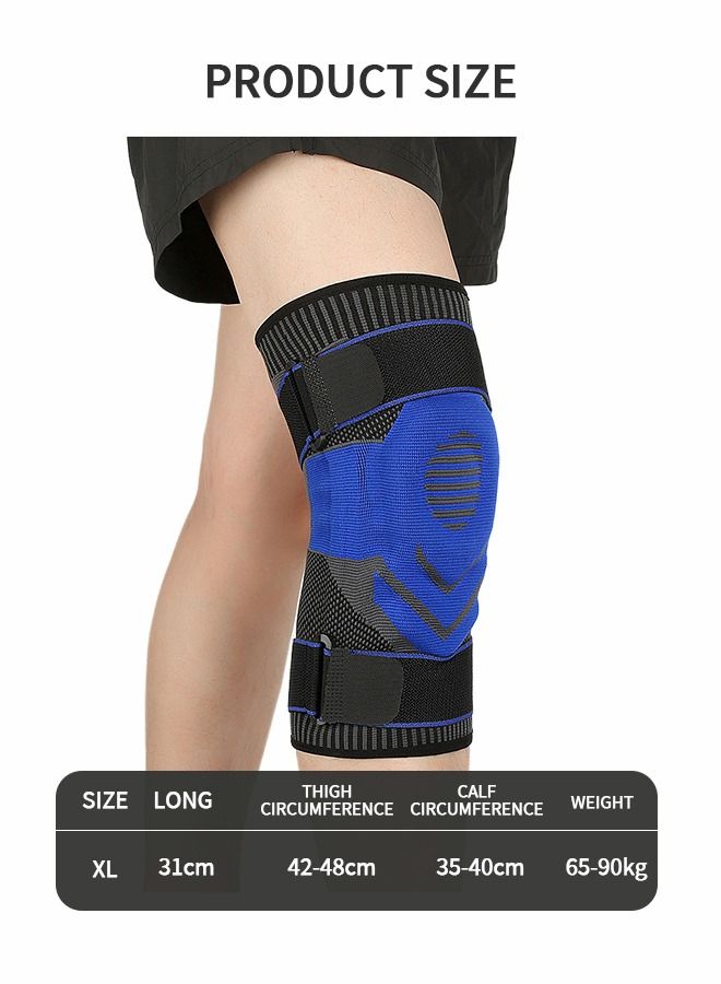 Knee Pain Knee Pads, Compression Knee Pads, Professional Knee Pads with Patella Gel Pads and Side Stabilizers, Sports Pads For Running, Exercise, Arthritis, Joint Recovery(XL)