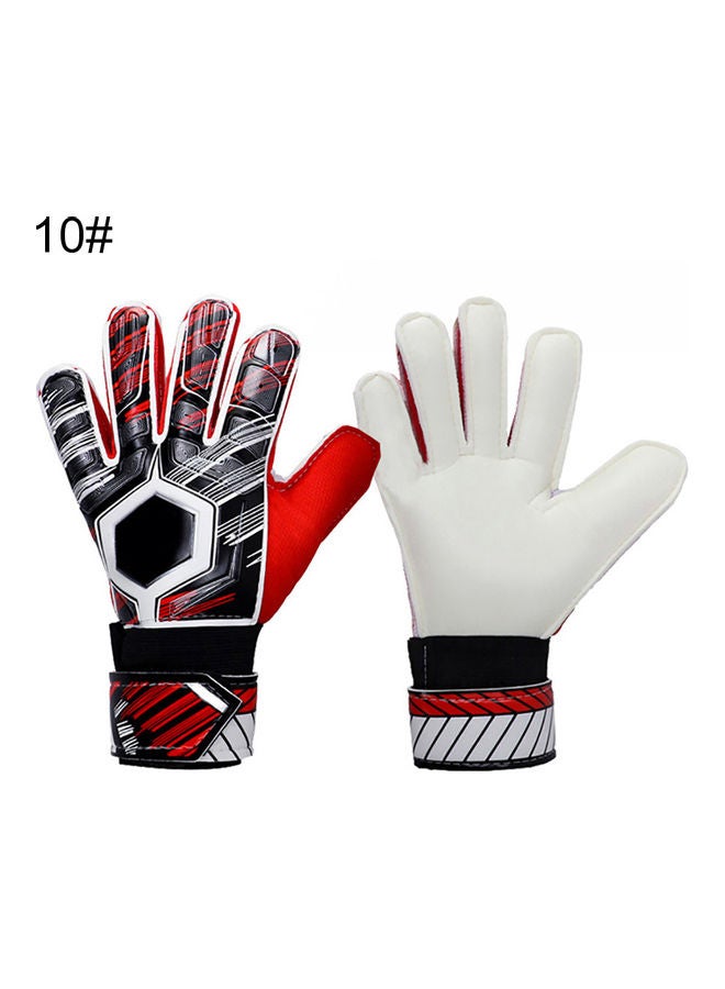 Adult Kids Football Soccer Goalkeeper Goalie Full Finger Hand Protection Gloves 20*10*20cm