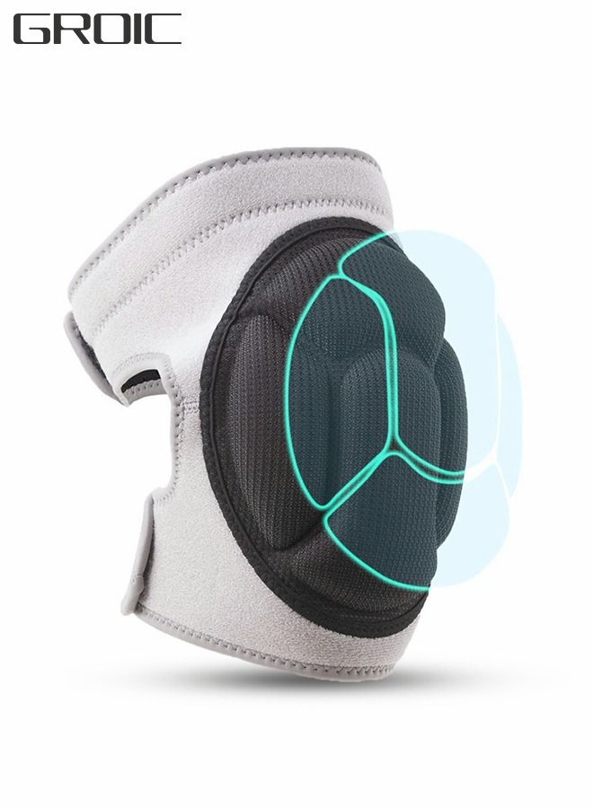 The Knee Pads with Thick Eva Foam Pads Can Adjust The Kneeling Pads, Anti -collateral Sponge Sports Knees, Suitable For Football Basketball Fitness Roller Skating, Sports Protective Gear