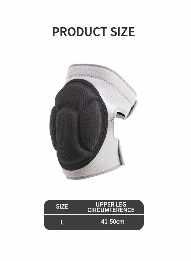 The Knee Pads with Thick Eva Foam Pads Can Adjust The Kneeling Pads, Anti -collateral Sponge Sports Knees, Suitable For Football Basketball Fitness Roller Skating, Sports Protective Gear