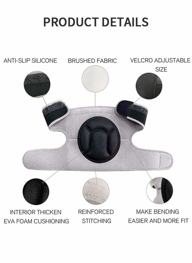 The Knee Pads with Thick Eva Foam Pads Can Adjust The Kneeling Pads, Anti -collateral Sponge Sports Knees, Suitable For Football Basketball Fitness Roller Skating, Sports Protective Gear