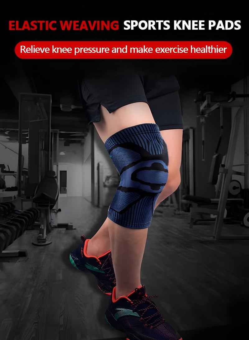 Knee Braces for Knee Pain, Knee Brace with Patella Gel Pad & Side Stabilizers,Medical Grade Knee Compression Sleeve for Any Sports, Pain Relief,Knee Protector for Running, Meniscus Tear