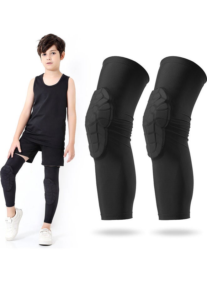 2-Piece Protective Leg Sleeves Knee Pads L