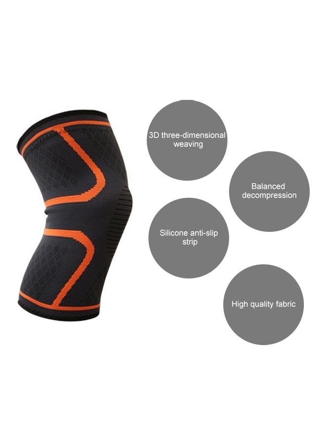 2-Piece Elastic Nylon Sports Knee Pads