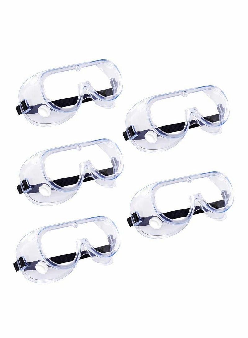 5 Pack Clear Protective Glasses Goggles Eye Safety Glasses for Construction