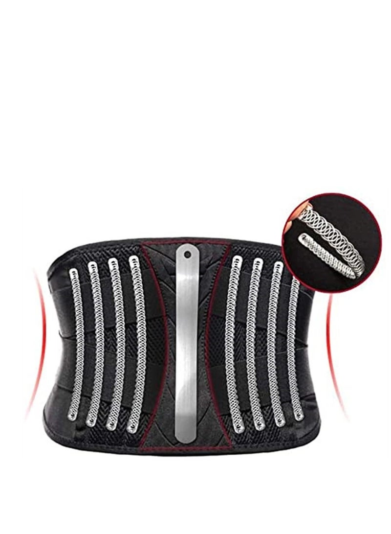 SYOSI Stabilizing Lumbar Lower Back Brace Support Belt with Dual Breathable Stabilizing Waist Lumbar Lower Back Brace Support Belt for Sciatica, Herniated Disc, Scoliosis Back Pain relief