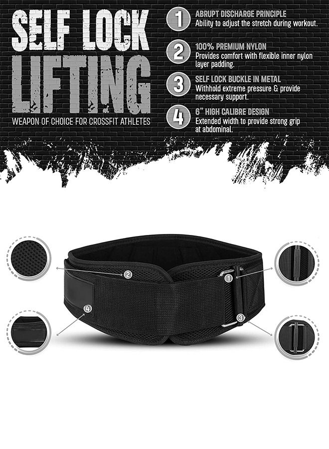 Strength Weightlifting Belt, Weight Belt for Workout on Fitness Equipment, Weight Lifting Back Support Workout belt for Lifting, Fitness, Cross Training and Powerlifting