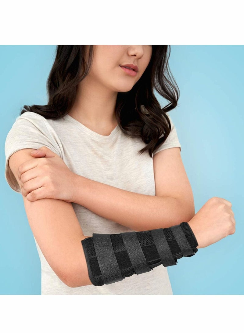 Arm Splint Support Elbow Fracture Immobilizer Protector for Cubital Tunnel Ulnar Nerve Injuries Night Stabilizer Support Sleeve Fixing Brace of Elbow Joint Arm Splint (M)