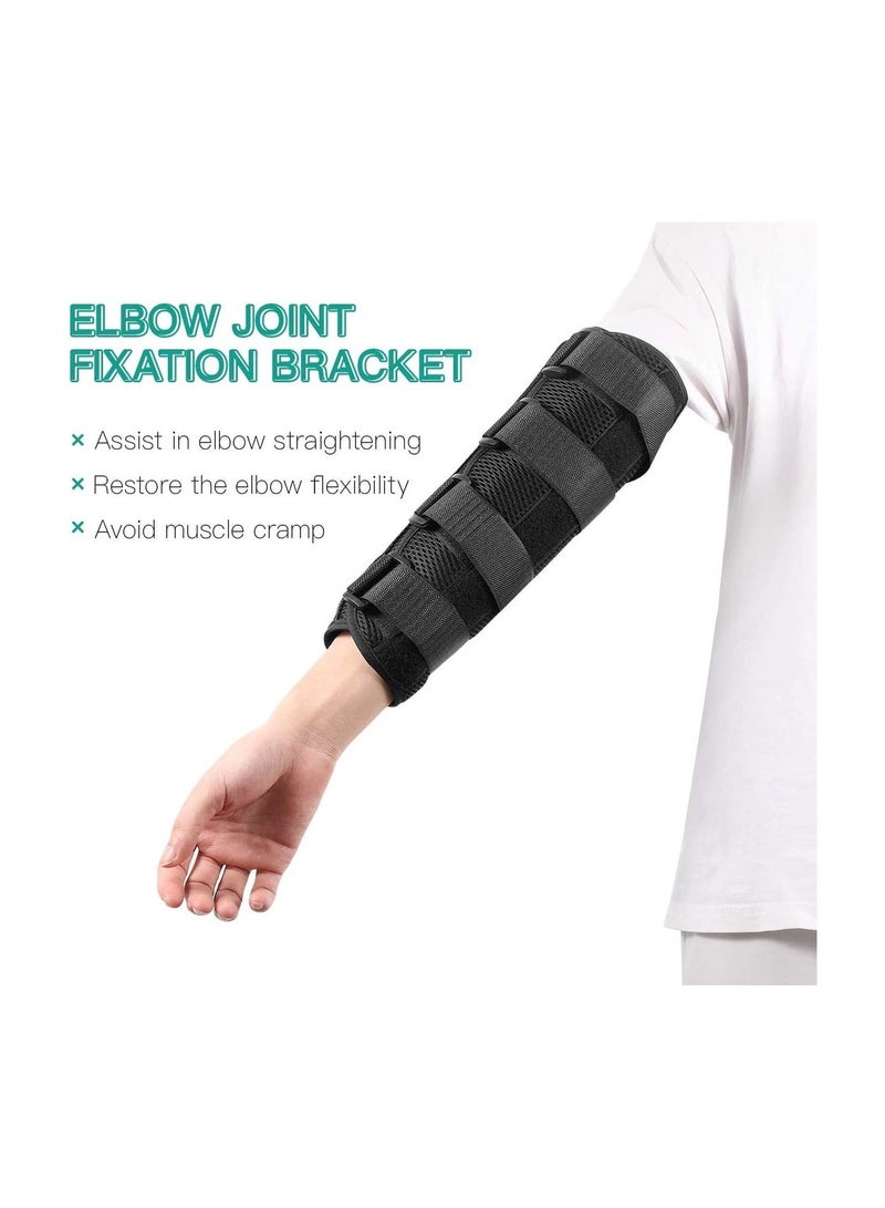 Arm Splint Support Elbow Fracture Immobilizer Protector for Cubital Tunnel Ulnar Nerve Injuries Night Stabilizer Support Sleeve Fixing Brace of Elbow Joint Arm Splint M