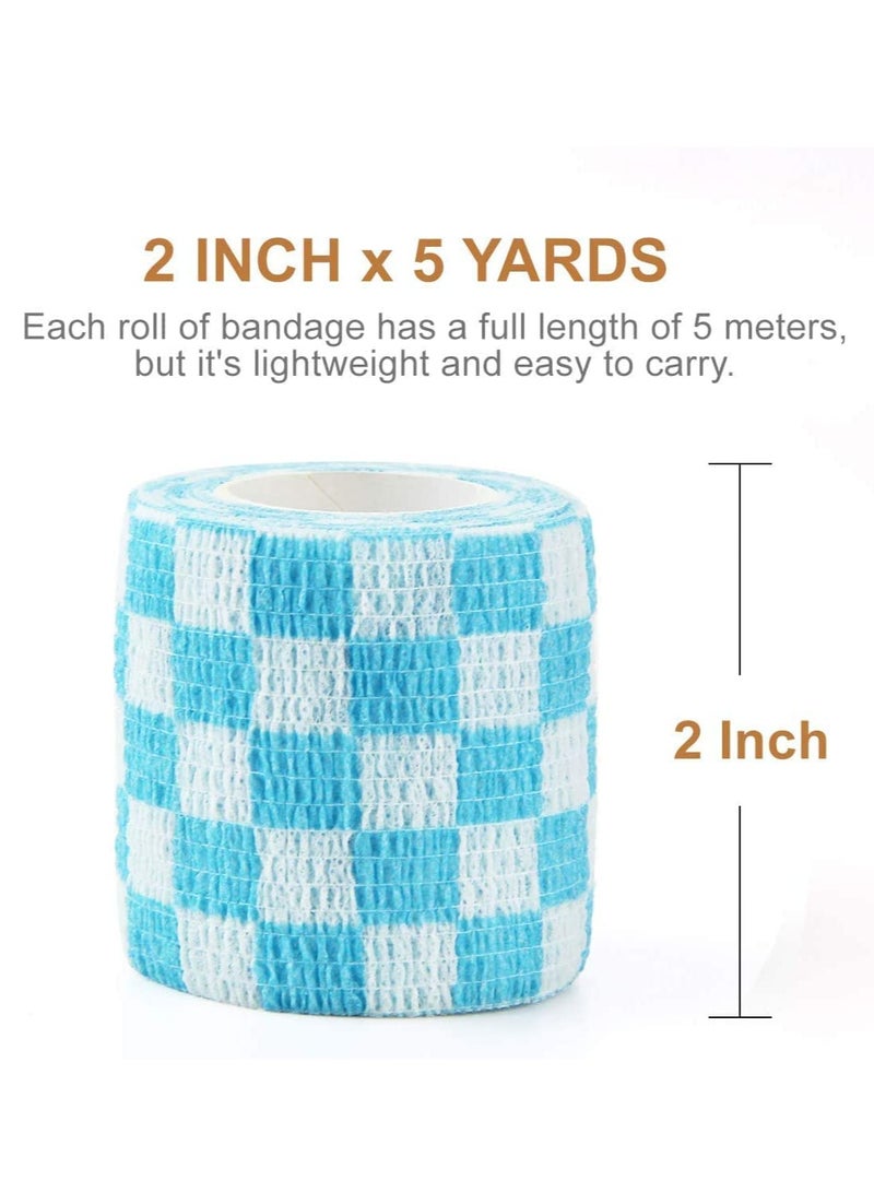 10-Piece Self Adherent Elastic Bandage Breathable Wrap Tape