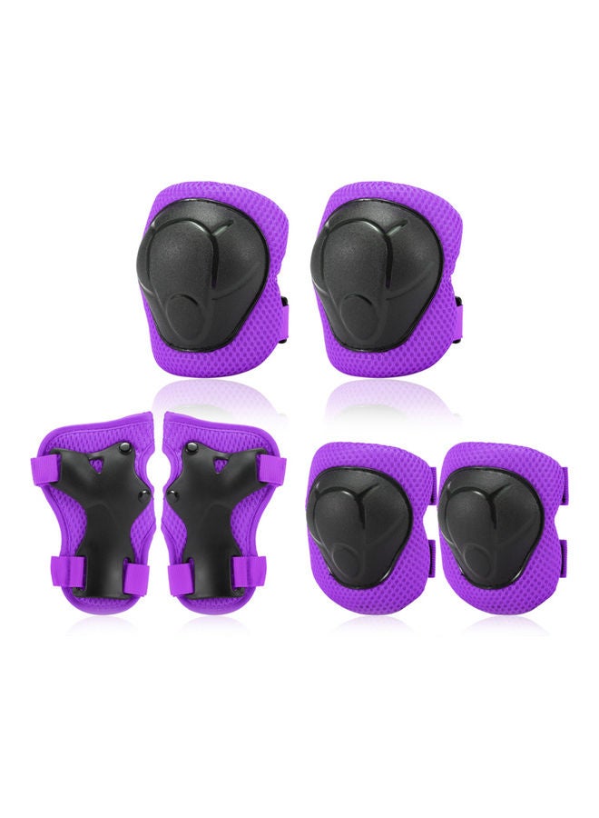 7-Piece Adjustable Protective Knee and Elbow Pad Set For Kids