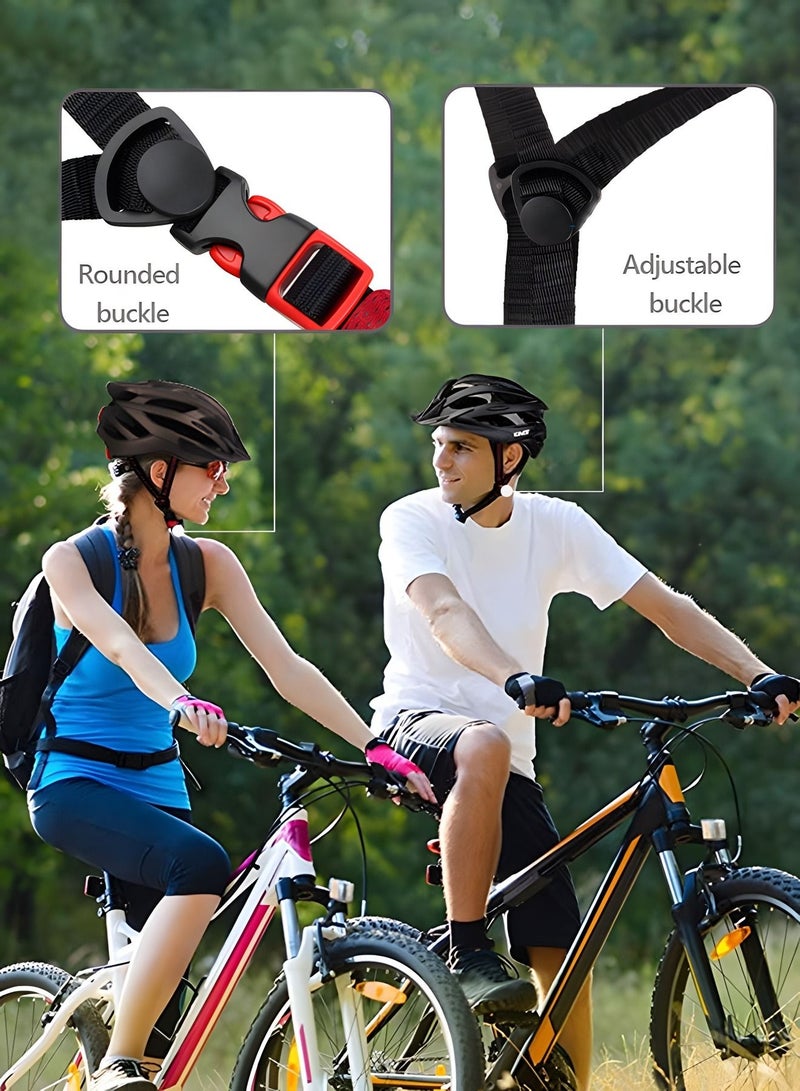 Bike Helmet, Bicycle Helmet for Men Women with Detachable Sun Visor Quick Release Strap Cycling Helmet Microshell Design Adjustable Size,Safety Protection Equipment