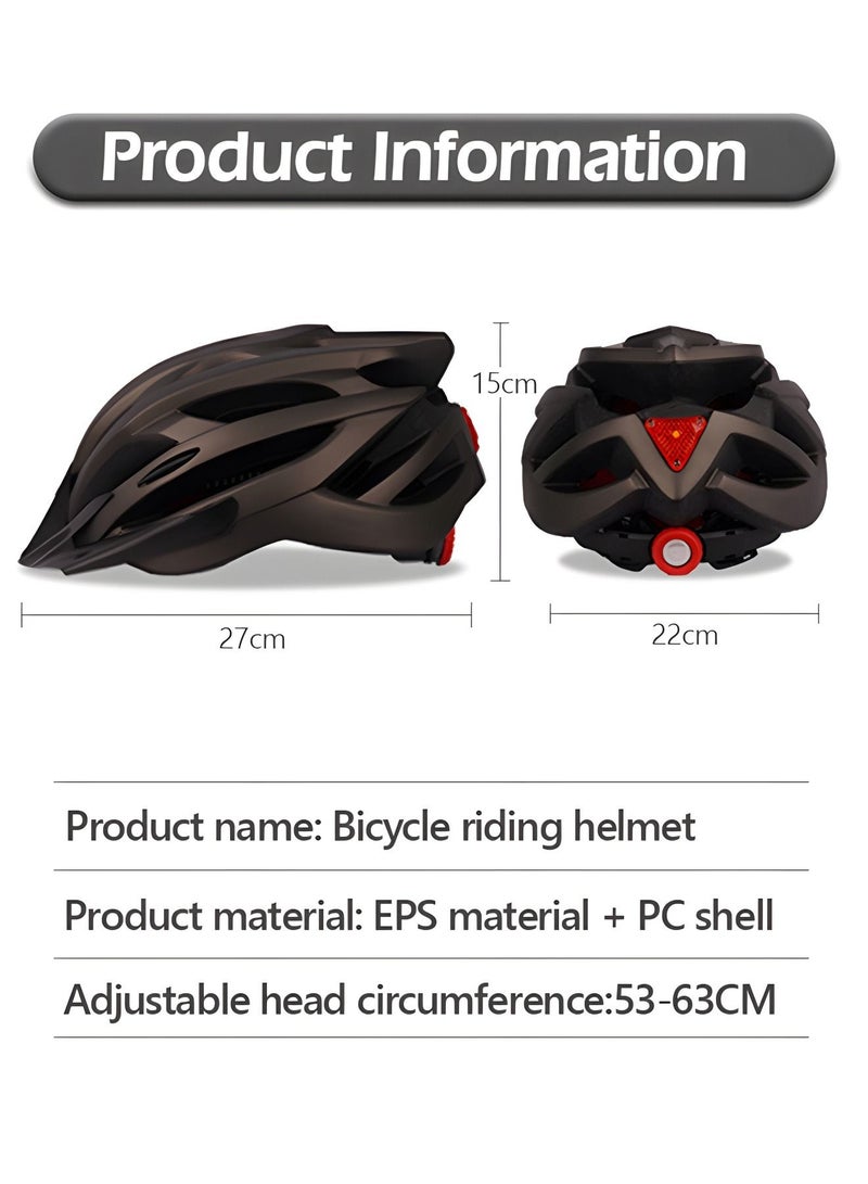 Bike Helmet, Bicycle Helmet for Men Women with Detachable Sun Visor Quick Release Strap Cycling Helmet Microshell Design Adjustable Size,Safety Protection Equipment