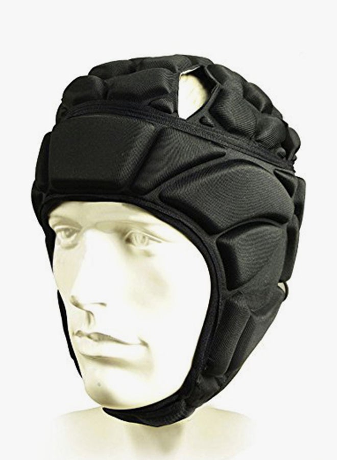 Men's Sport Goalkeeper Adjustable Soccer Goalie Helmet Head Protector Support 8.13x23.37inch