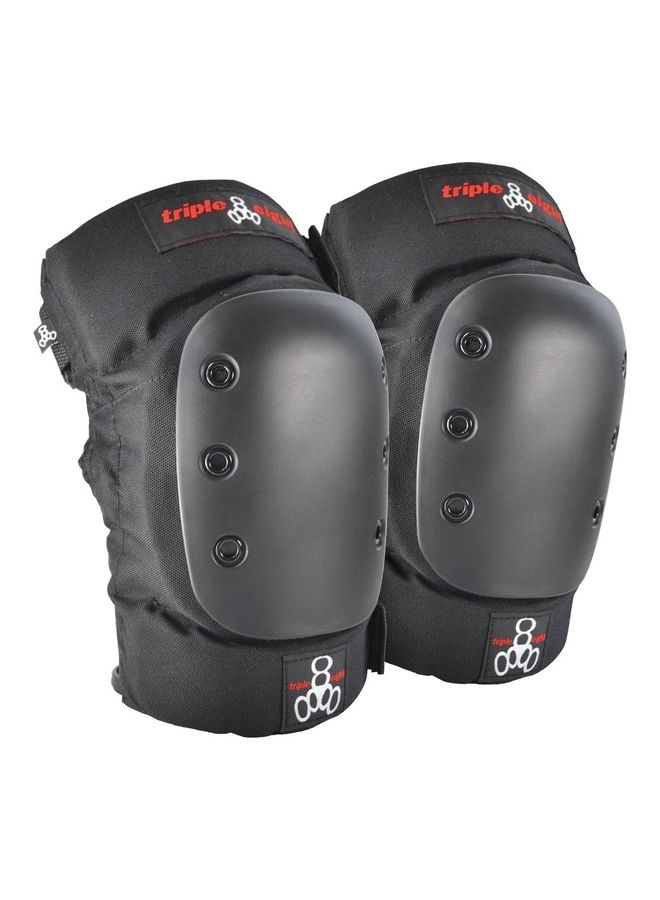 Park Skateboarding Pad Set With Kp 22 Knee Pads And Ep 55 Elbow Pads, Small , Black