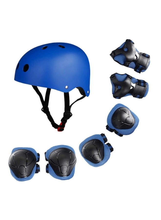 Pack Of 7 Adjustable Skateboard Protective Gear Set M