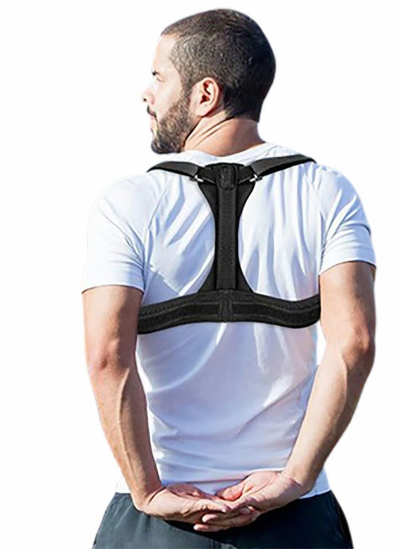 Back Adjustable Posture Corrector, Correct Sitting Orthotics, Anti-Humpback Correction Centralizer, Comfortable Breathable Support for Men and Women, Lower Pain