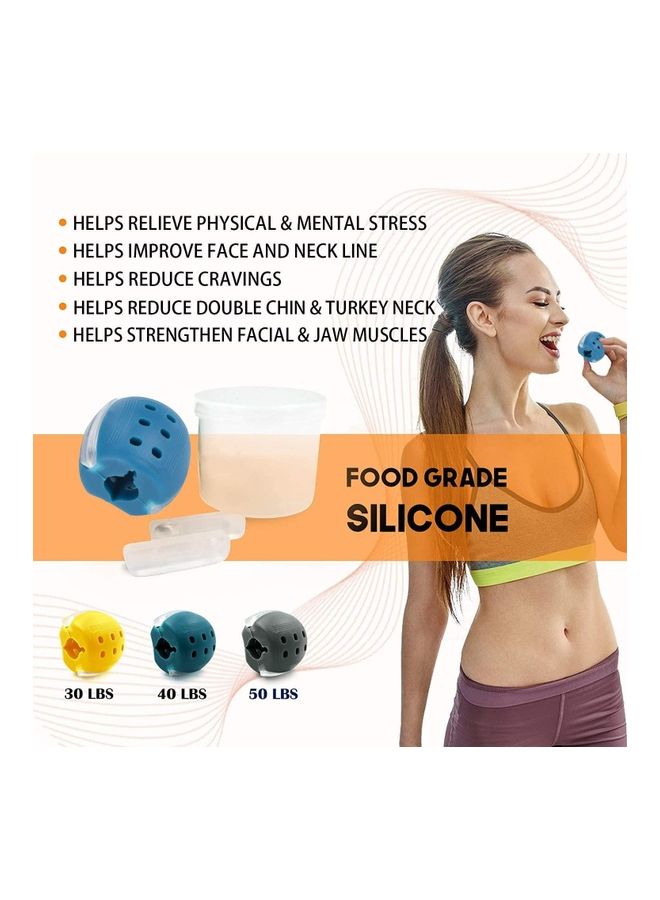 3-Piece Face Jawline Exercise Fitness Balls