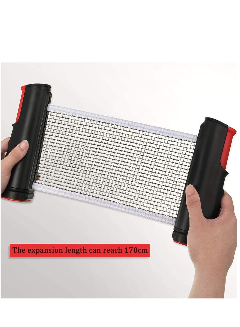 Portable Retractable Table Tennis Net Rack/Replacement Ping Pong Accessory