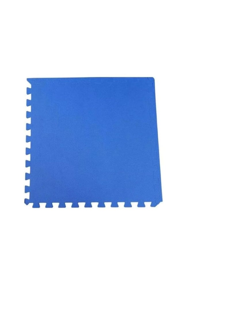 Interlocking Rubber Tiles 100Cmx100Cmx16Mm (Blue).