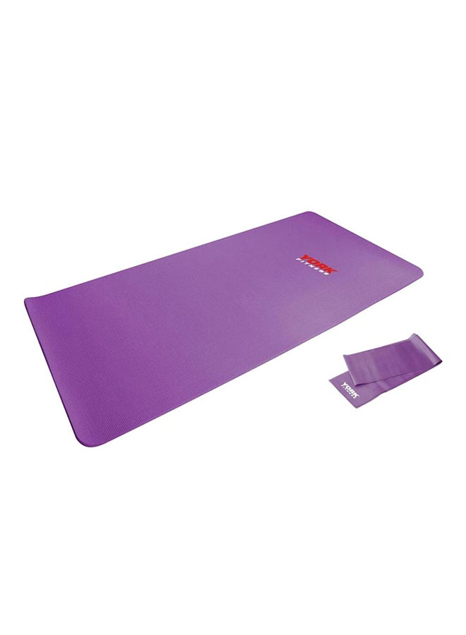 Pilates Exercise Mat With Band 61x183x0.80cm