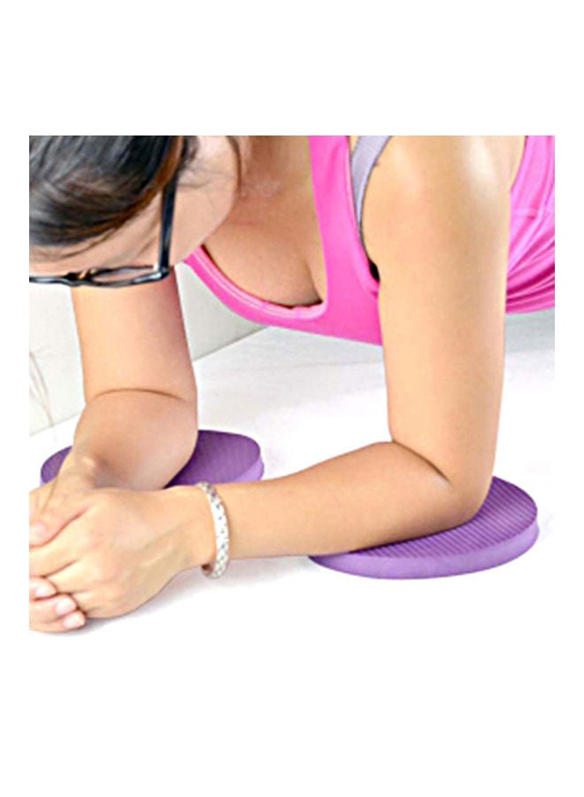 2Pcs Round Elbow Knee Pad Yoga Mat Fitness Plank Gym TPE Disc Protective Cushion 20*10*20cm