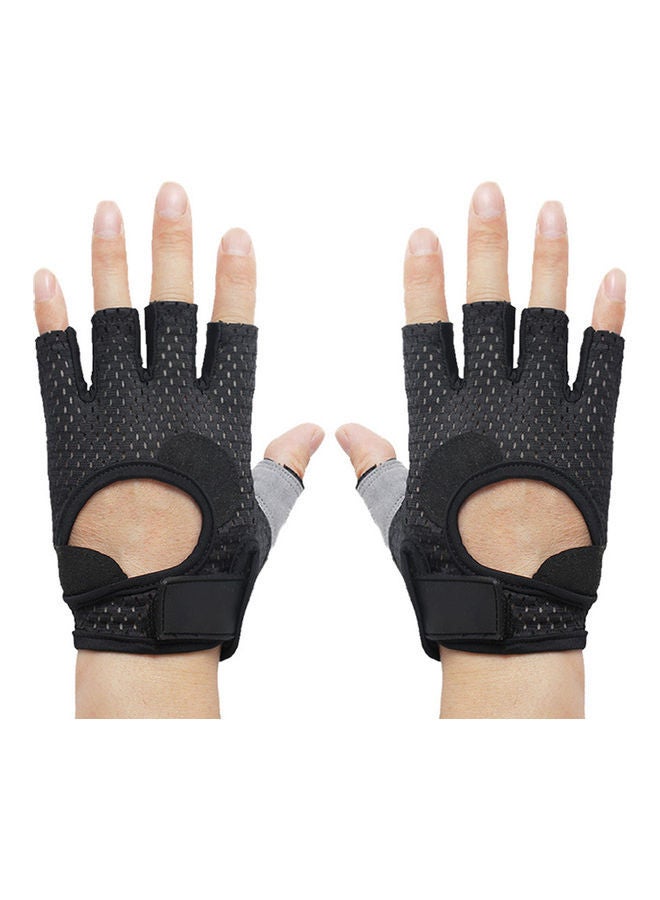 Unisex Breathable Anti-slip Weight Lifting Yoga Gym Sports Half Finger Gloves Scm